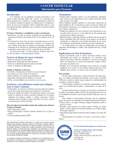 Testicular Cancer Spanish - Society of Urologic Nurses and
