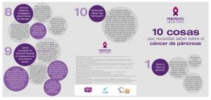 10 cosas - Pancreatic Cancer Europe