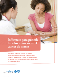 Infórmate para ponerle fin a los mitos sobre el cáncer de mama