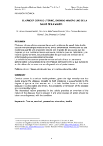 1 REVISIÓN TEÓRICA EL CÁNCER CERVICO UTERINO