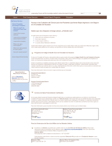 Accesso a los Cuidados del Cancer para los Pacientes que tienen