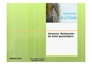 Herencia. Realizaci&oacute;n de &aacute;rbol geneal&oacute;gico