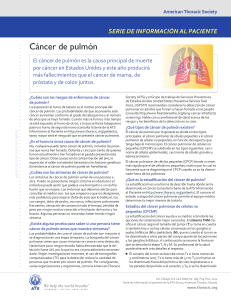 Cáncer de pulmón - American Thoracic Society