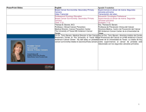 1 PowerPoint Slides English Spanish Translation Breast Cancer