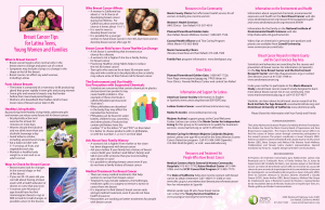 Breast Cancer Tips for Latina Teens, Young Women and Families