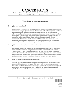 Tamoxifeno preguntas y respuestas