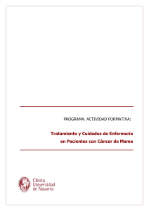 Tratamiento y Cuidados de Enfermería en Pacientes con Cáncer de