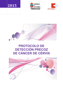 Protocolo de Detección Precoz de Cáncer de Cérvix 2015