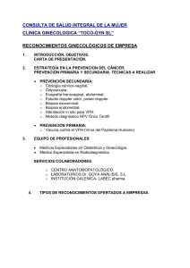 reconocimientos ginecol&oacute;gicos de empresa - Toco