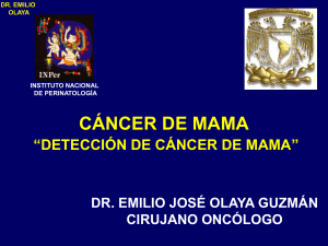 CÁNCER DE MAMA Factores de Riesgo PREDISPONENTES
