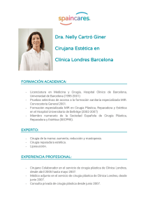 Dra. Nelly Cartró Giner Cirujana Estética en Clínica Londres