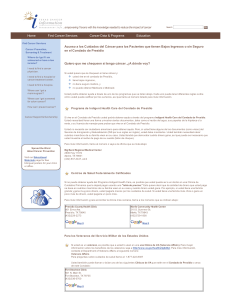 Accesso a los Cuidados del Cancer para los Pacientes que tienen