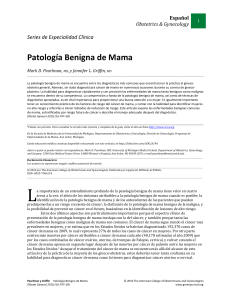 Patología Benigna de Mama