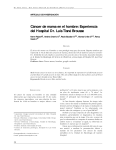Cáncer de mama en el hombre: Experiencia del Hospital Dr. Luis