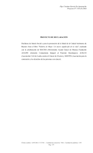 Declaración del libro "Palabra de Mujer"