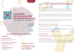 PROGRAMA DE ACTUALIZACI&Oacute;N EN C&Aacute;NCER DE OVARIO 2 de