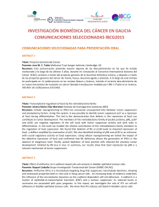 investigación biomédica del cáncer en galicia comunicaciones
