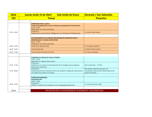 Jueves tarde 14 de Abril Sala Andia de Kutxa