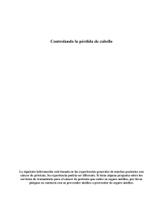 Controlando la p&eacute;rdida de cabello