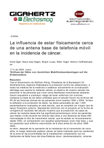 La influencia de estar físicamente cerca de una antena