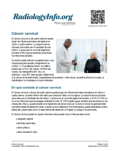 Cáncer cervical - RadiologyInfo.org