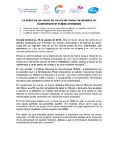 La mitad de los casos de CMM se diagnostica en etapas