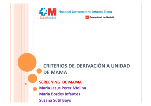 CRITERIOS DE DERIVACIÓN A UNIDAD DE MAMA