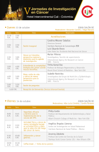 • Viernes 14 de octubre GRAN SALÓN BC • Jueves 13 de octubre