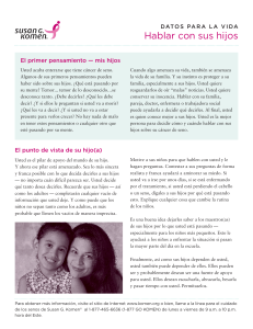 Hablar con sus hijos