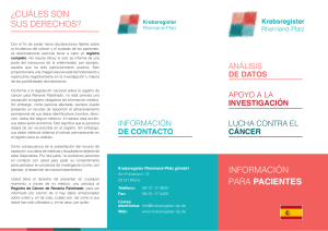 informaci&oacute;n para pacientes - Krebsregister Rheinland