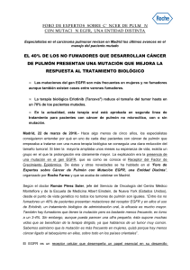 el 40% de los no fumadores que desarrollan cáncer