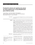 Evaluación externa de registros de cáncer de base poblacional: la