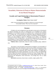 Sexualidad y Relaciones de Pareja en Mujeres