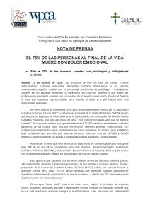 Nota de prensa - Asociaci&oacute;n Espa&ntilde;ola Contra el C&aacute;ncer