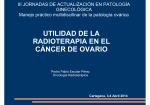 Utilidad de la radioterapia en la patología ovárica