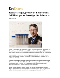 Joan Massagué, premio de Biomedicina del BBVA