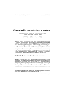 Cáncer y familia - Asociación Española de Psicología Conductual