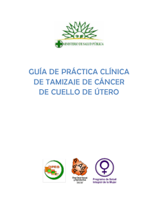 guía de práctica clínica de tamizaje de cáncer de cuello de