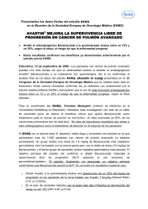 Nota Avastin en Cáncer de Pulmón