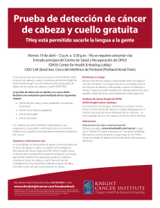 Prueba de detección de cáncer de cabeza y cuello gratuita THoy