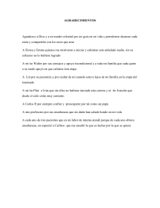 AGRADECIMIENTOS Agradezco a Dios y a mi madre celestial por