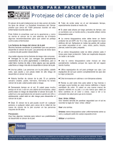 Prot&eacute;jase del c&aacute;ncer de la piel