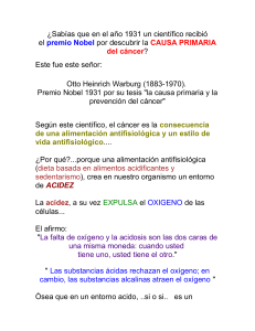 la CAUSA PRIMARIA del c&aacute;ncer