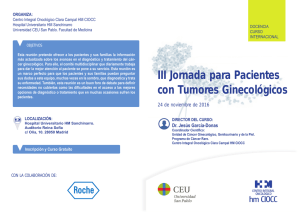 III Jornada para Pacientes con Tumores