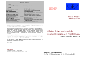 Máster Internacional de Especialización en Mastología
