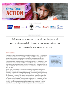 Nuevas opciones para el tamizaje y el tratamiento del cáncer