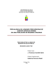 prevalencia de lesiones precursoras de cáncer cervicouterino en