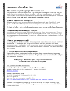 Las mamografías salvan vidas