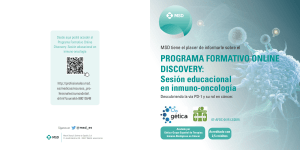 PROGRAMA FORMATIVO ONLINE DISCOVERY: Sesión