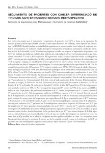 SEGUIMIENTO DE PACIENTES CON CÁNCER DIFERENCIADO